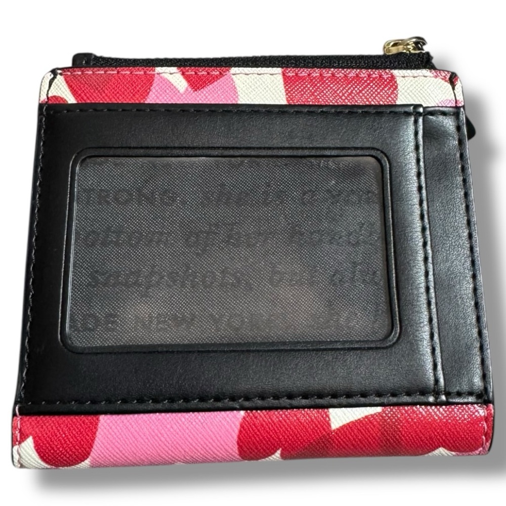 kate spade Heart Print Zip Card Wallet Storybook - Picture 2 of 8